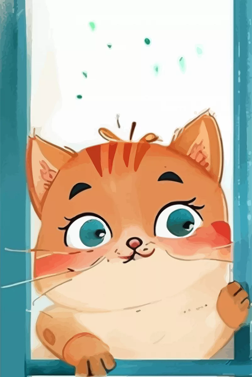 Картина по номерам "Котик" М0001